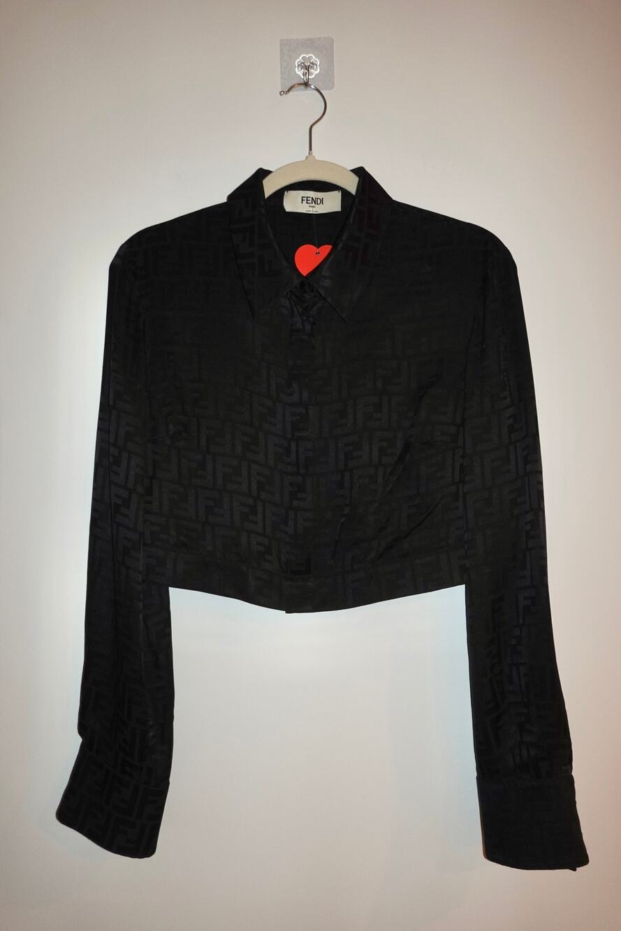 Fendi - Monogram Silk Blouse